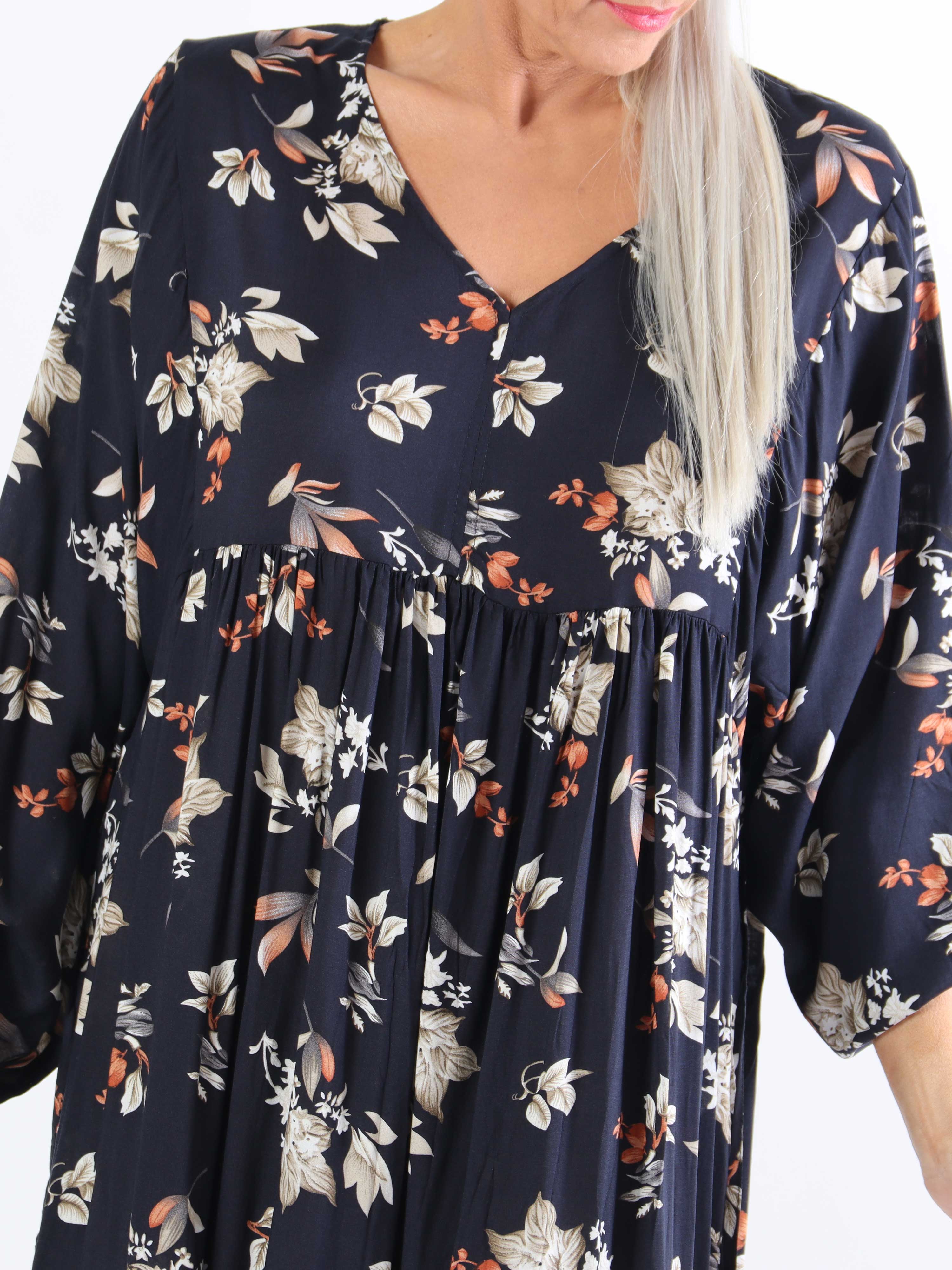 Michelle - Sød plussize blomstret kjole